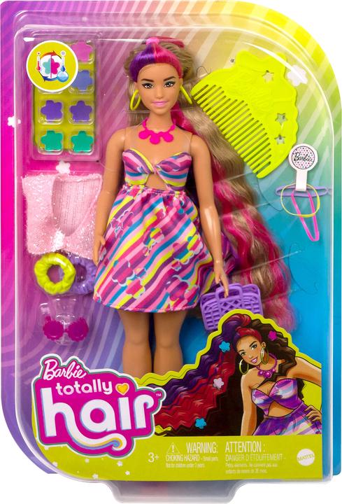 Image du produit Barbie Poupée Totally Hair au look floral