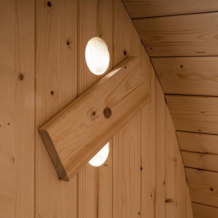 Produktbild Home Deluxe Outdoor Sauna Fasssauna AQUILA M - 195 x 120 cm für 2 Personen - Sauna mit 3,6kW Ofen (Plug & Play 3,6 KW interne Steuerung)