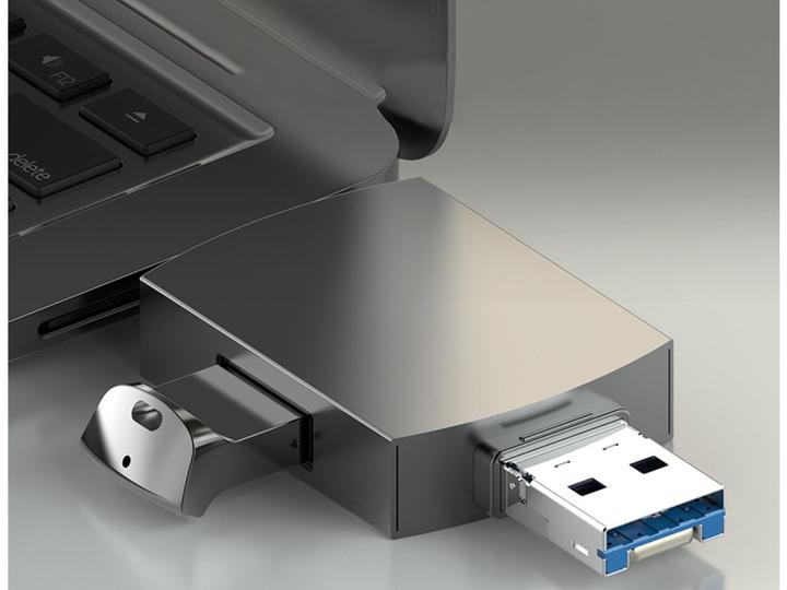 Produktbild PowerGuard 6-in-1 OTG Cardreader Adapter (USB Typ C, USB-A, Lightning, SD Karte)