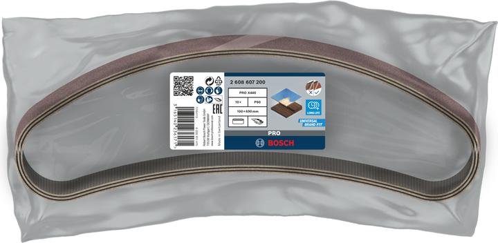 Image du produit Bosch Professional Zubehör PRO X440 bande abrasive, 100 x 690 mm, G60 (60)