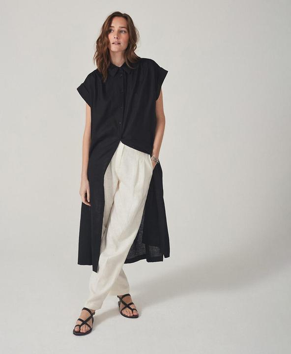 Produktbild La Redoute Collections Midi-Blusenkleid Signature aus Leinen (S)