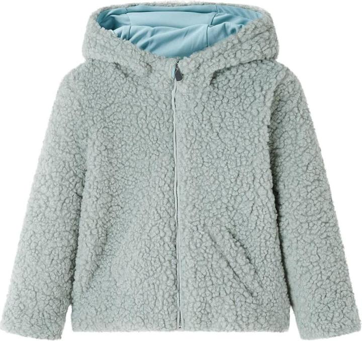 VidaXL Kinder-Kapuzenjacke Teddy-Kunstpelz Minzgrün 92,Material (92)