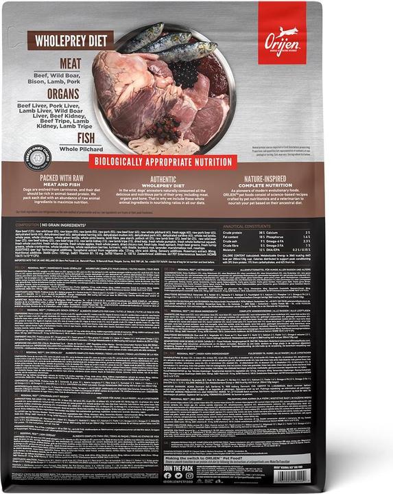 Immagine prodotto Orijen Rosso regionale (Adulto, 1 pz., 2000 g)
