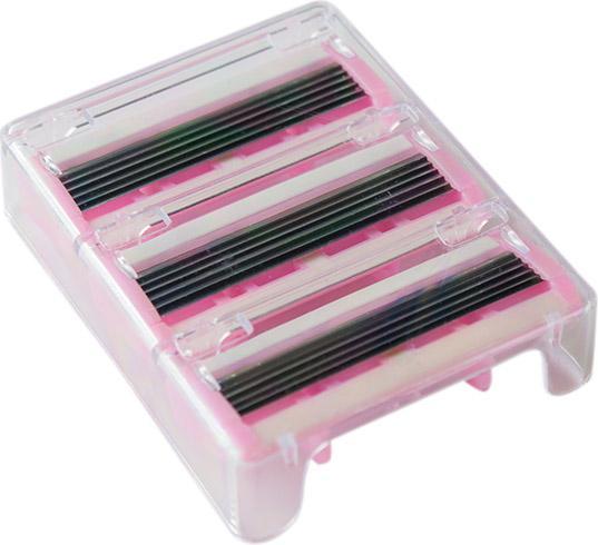Actual product image JTI Razor with replaceable blades in a storage box - Pink