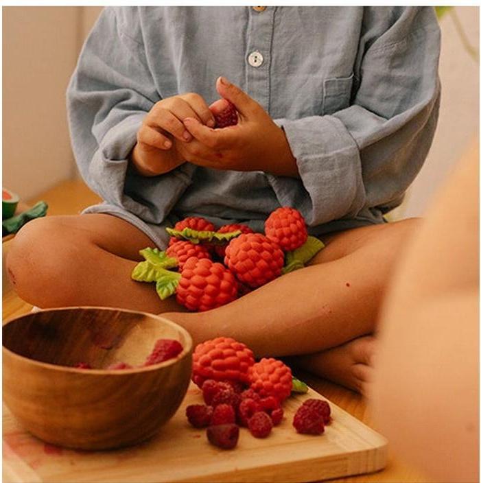 Actual product image Oli and Carol Valery the Raspberry Teething Ring