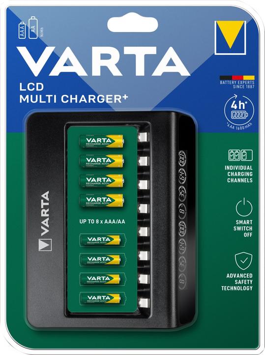 Produktbild Varta LCD Multi Charger+ (1 Stk., AAA, AA, Ladegerät ohne Akku)