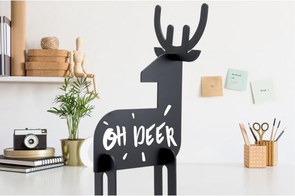 Image du produit Securit Tableau à craies BAMBI T3D-DEER noir 31x14.7x11.3cm (310 x 147 x 113 mm)