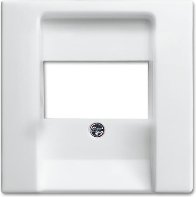 Actual product image Busch-Jaeger 1724-0-4333 White Switch Plate & Socket Cover (1724-0-4333)