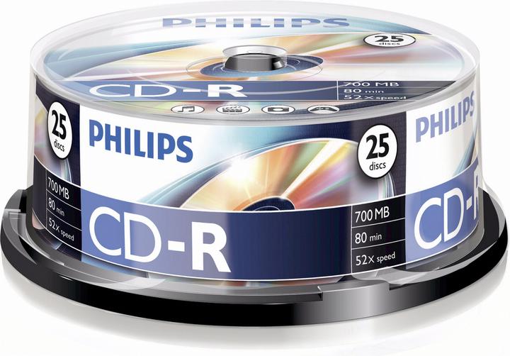 Philips 1x25 CD-R 80Min 700MB 52x SP (52 x)