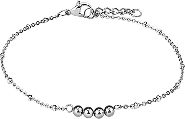 Star Piercing Kette silber mit vier Kugeln (Chirurgenstahl 316L)