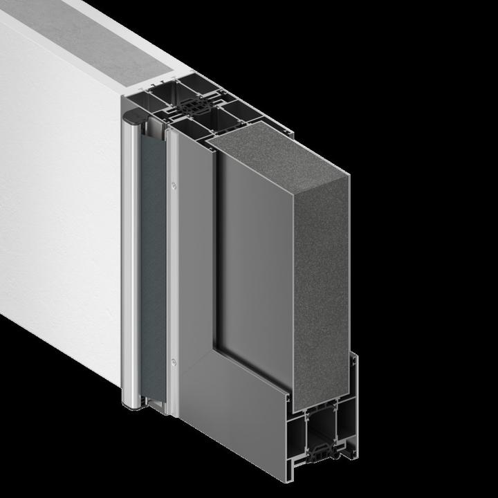 Actual product image Athmer Finger protection roller blind NR-26 w-proof Length 1925 mm External application aluminium silver