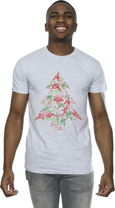 Immagine prodotto Avengers Christmas Tree Maglietta Uomo (XXL)