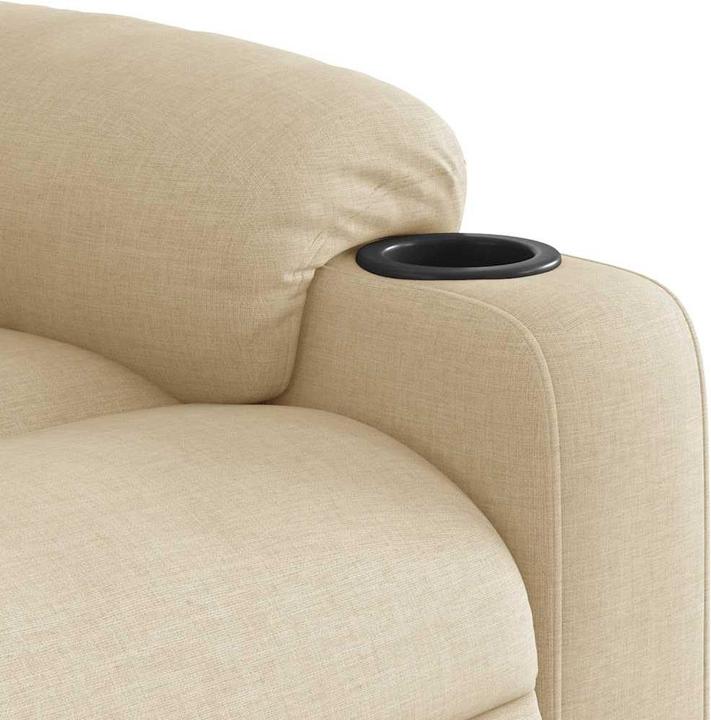 Actual product image VidaXL Electric massage chair with stand-up aid cream fabric