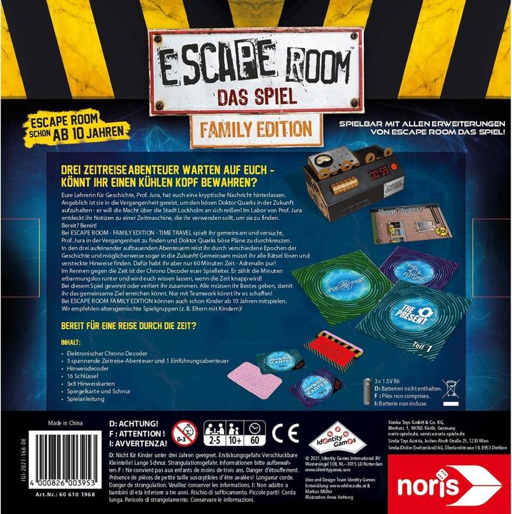 Produktbild Noris Escape Room Das Spiel - Timetravel (Deutsch)