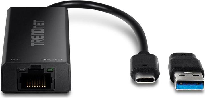Productafbeelding Trendnet TUC-ET2G Ethernet Adapter USB-C 3.1 naar 2,5GBASE-T (USB-C, RJ45 2.5 Gigabit Ethernet (1x))