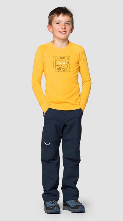 Actual product image Salewa Kid's Pure Graphic Dry L/S Tee (104)