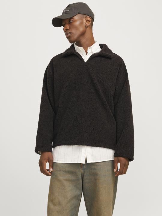 Actual product image Jack & Jones Joravondale Teddy Split Neck Sweat Ln (XL)