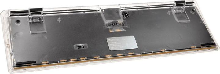 Actual product image Ducky One 3 Aura White Gaming Keyboard, RGB LED - MX-Blue (US) (US, Cable)
