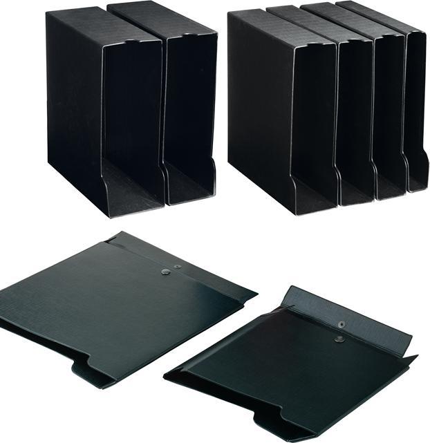 Produktbild Sei Rota 671465 Dokumentenaufbewahrungsbox Pappe, PVC Schwarz (A4)