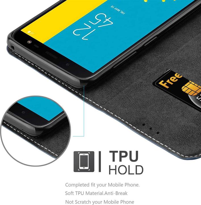 Productafbeelding Cadorabo X-Wallet hoes voor kunstleer pak (Samsung Galaxy J6 (2018))