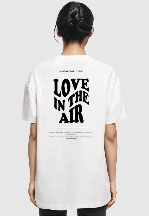 Image du produit Merchcode Ladies Love In The Air Tee boyfriend surdimensionné - 136255 (5XL)