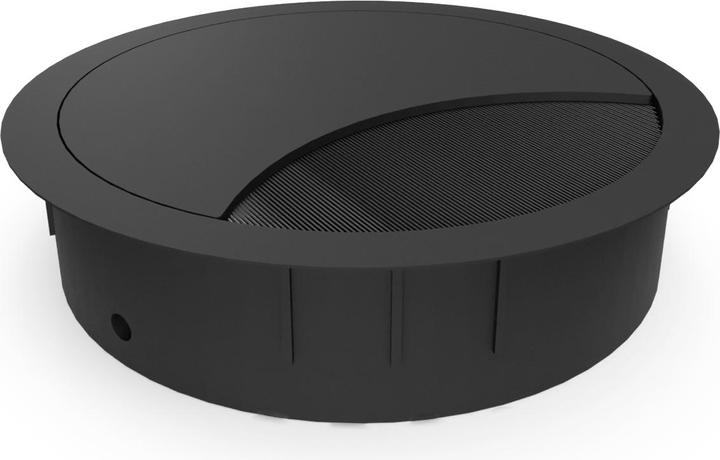 Image du produit BMB Passage de câble EXIT R Zamak noir Ø d'entrée 80 mm (Trou de câble, 9 cm)