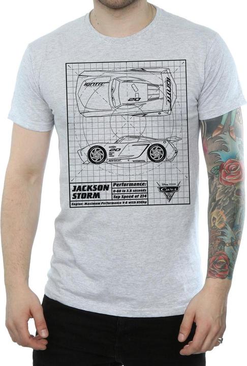 Disney Cars Jackson Storm Blueprint TShirt (L)