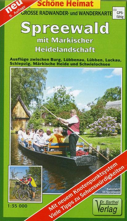Produktbild Spreewald mit Märkischer Heidelandschaft 1 : 35 000. Grosse Radwander- und Wanderkarte