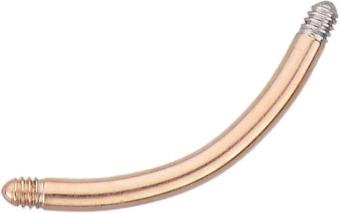 Bijouteria 1.2mm Piercingstab (Chirurgenstahl 316L, PVD Beschichtung (goldfarbig))