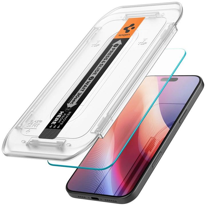 Actual product image Spigen Glas (2 Piece, Apple iPhone 16 Pro)
