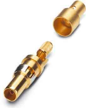 Actual product image Phoenix Contact Coaxial socket contact Gold-plated VS-BU-KX-75-RG179/187 10 pcs.