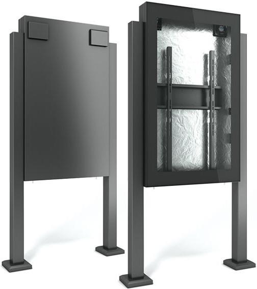 Produktbild DSS Outdoor Stele Portrait, 75" Bildschirm, schwarz