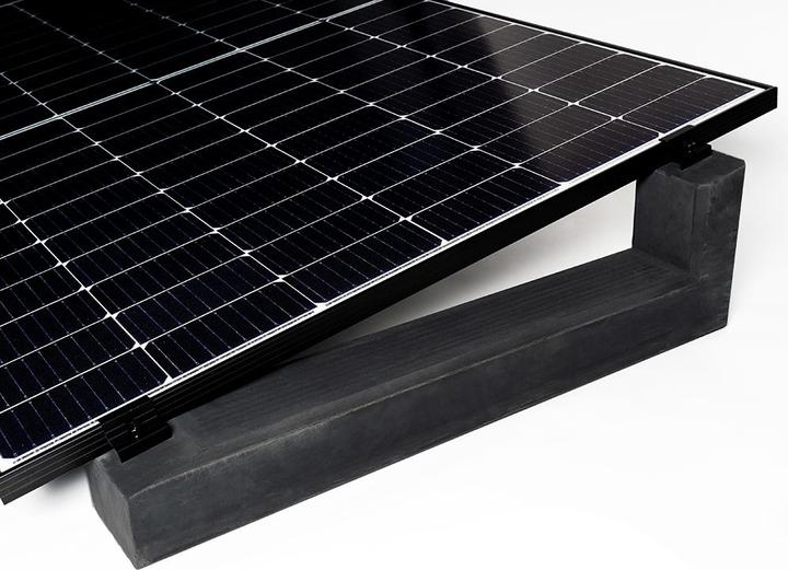 Image du produit Wattstone Toit plat pour 8 modules photovoltaïques 10° Base en béton Tapis de protection noir pour le bâtiment