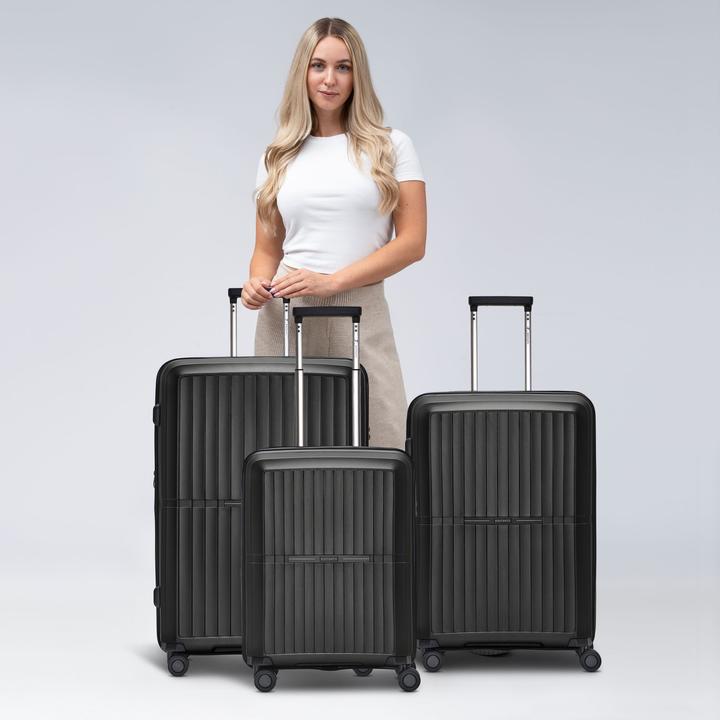 Image du produit Pactastic Collection 01 Set de valises à 4 roulettes 3pcs avec soufflet extensible (221 l, XL (à partir de 115l))