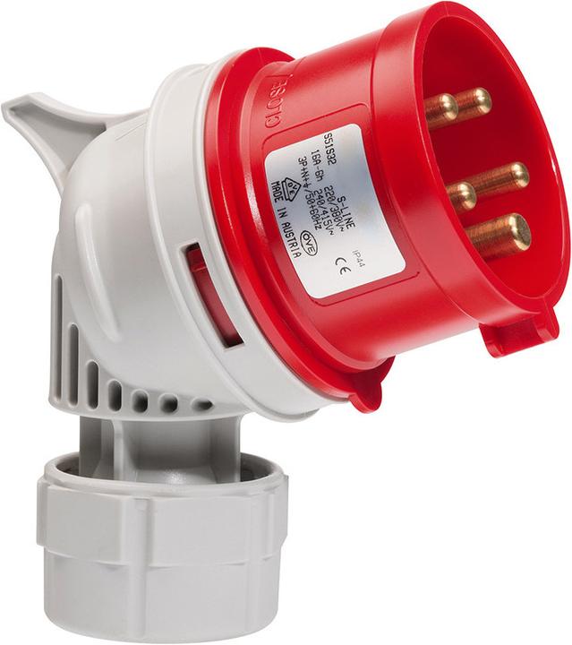 Image du produit ABL CEE prise coudée, IP44, 16A, 3 pôles, 230V, 6h, bleu