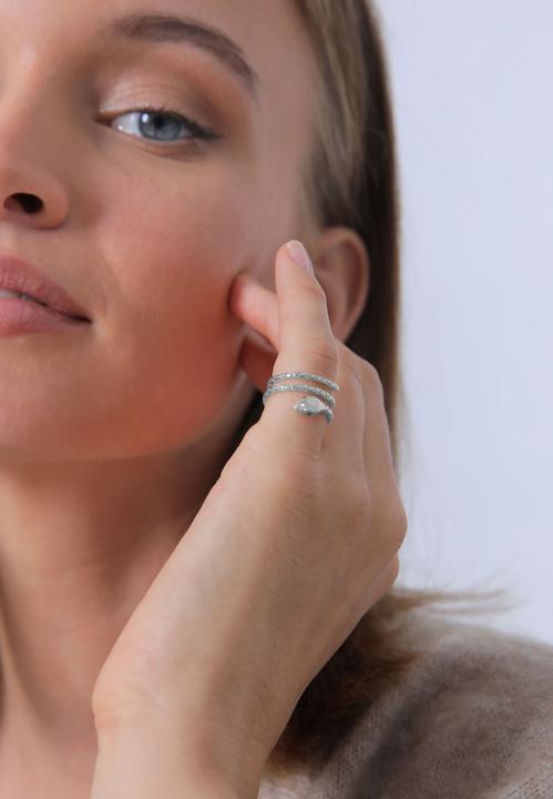 Immagine prodotto Elli Schlangen Design mit Kristallen (50, 925 Argento)