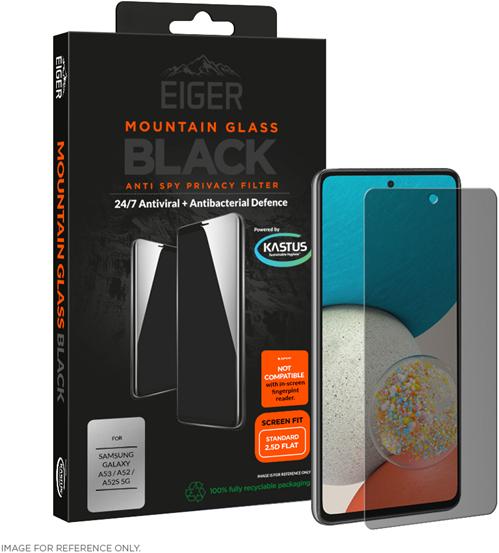 Image du produit Eiger Mountain Glass Black (1 pièce(s), Samsung Galaxy A52s 5G, Samsung Galaxy A53 5G)