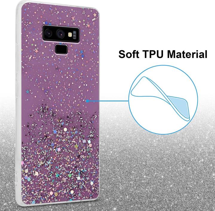 Productafbeelding Cadorabo TPU hoes fonkelende glitters (Samsung Galaxy Note 9)