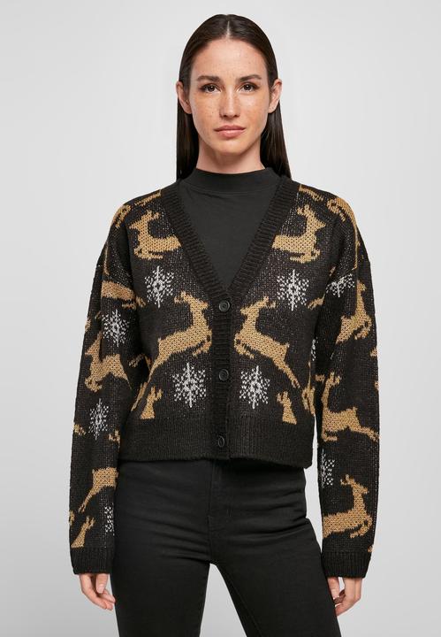 Image du produit Urban Classics Cardigan de Noël court et surdimensionné pour femmes (M)