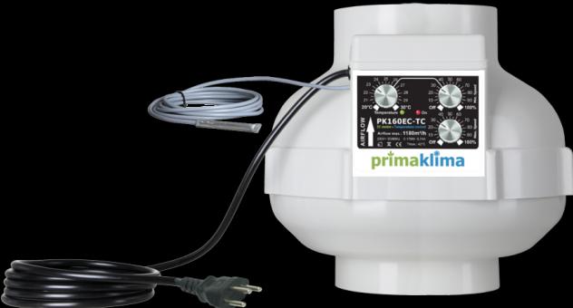 Image du produit Prima Klima Ventilateur tubulaire EC 160 / Temp/Speed Control