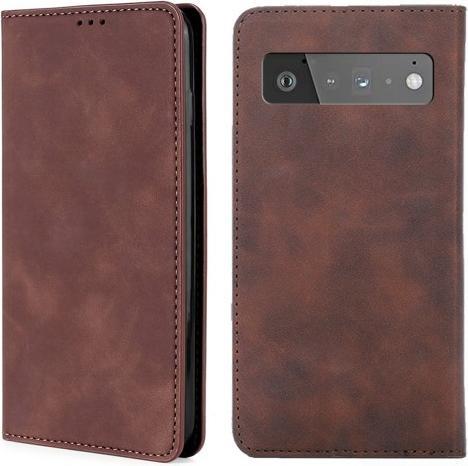 Cover-Discount Google Pixel 6 Pro - Vintage Flip Case Hülle braun (Google Pixel 6 Pro)