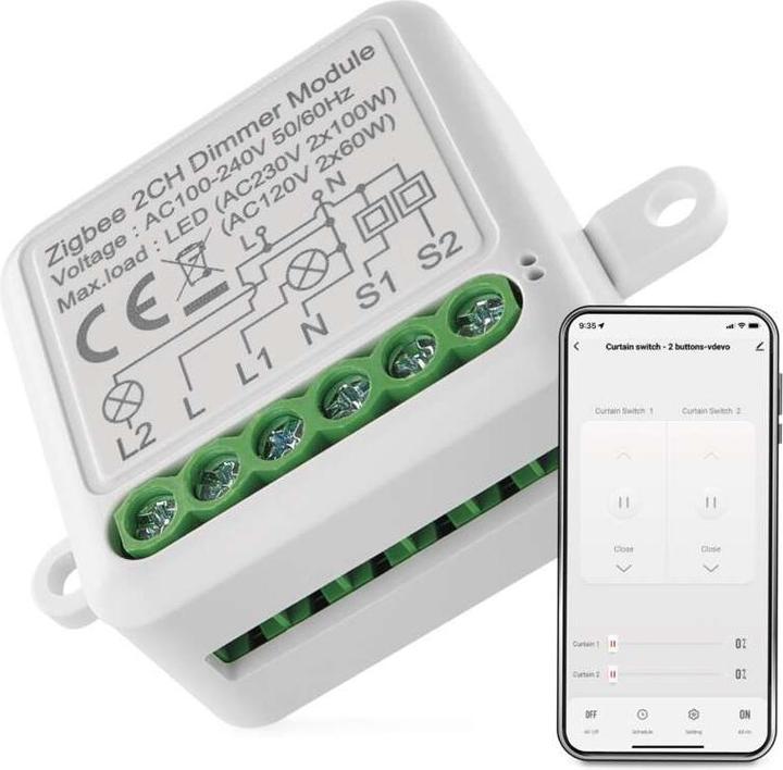 Actual product image Emos GoSmart dimming module IP-2111DZ, ZigBee, 2-channel (Dimming actuator)