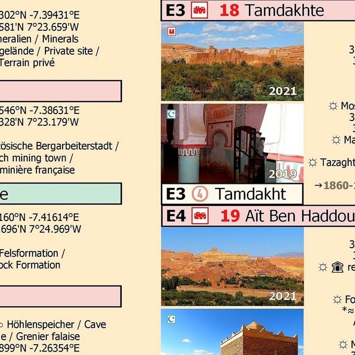 Actual product image M11: Aït Ben Haddou - Ouarzazate - Skoura 1:120,000 + GPS waypoints