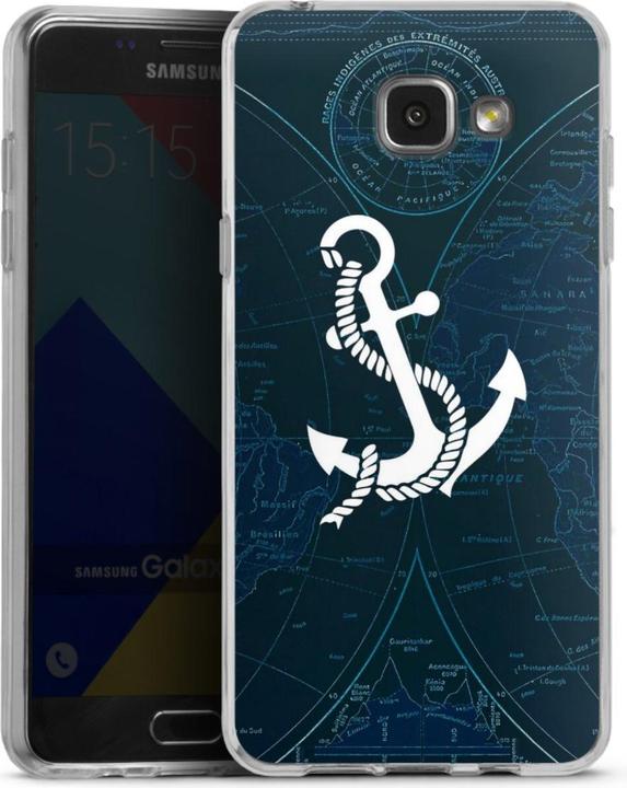 Produktbild DeinDesign Silikon Hülle für Samsung Galaxy A5 (2016) Handyhülle Case Smartphone Schutzhülle Anker Landkarte (Samsung Galaxy A5 (2016))