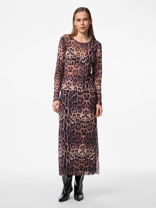 Actual product image Pieces PCFRIDA MESH LEOPARD Midirock (L)