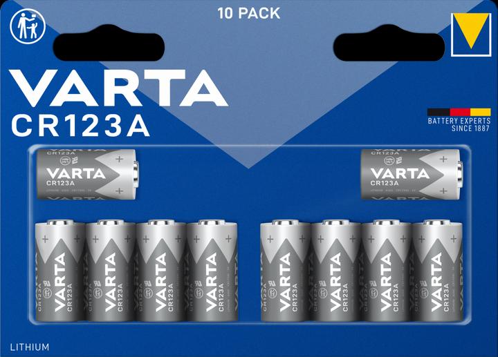 Varta CR123A (10 pcs, CR123A, 1430 mAh)