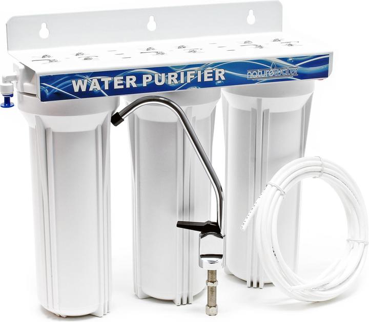 Naturewater NW-PR303 3 Stufen Filter 5µ Sedimentfilter Aktivkohle 2,5m Schlauch