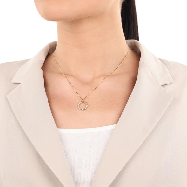 Image du produit Amor Pendentif pour femme, or 375, zirconium synth. (Or 375, 9 ct)