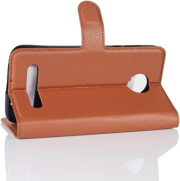 Produktbild MU Classic Leder Hülle mit Litchitextur (Motorola Moto Z2 Play)