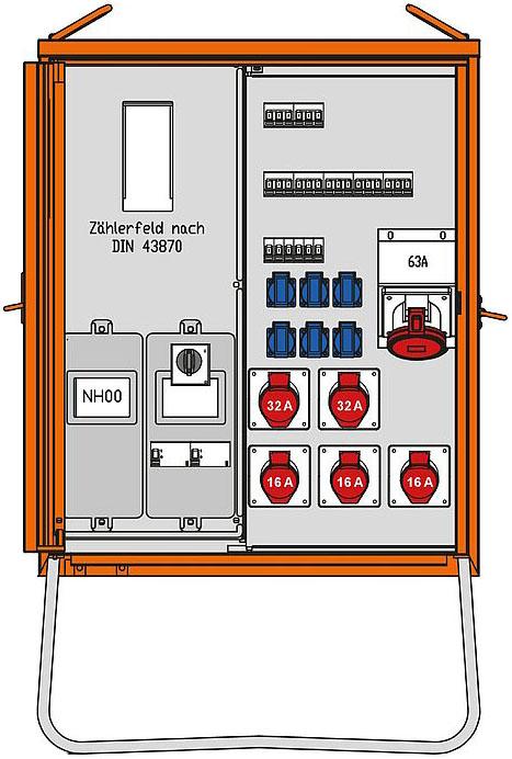 Produktbild Walther Werke Anschlussverteilerschrank WAV0179R1 (16 x)